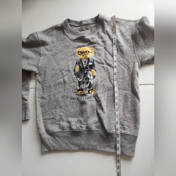 Polo Ralph Lauren Polo Bear Sweatshirt - Grey Heather - Distinguished Bear Small - Picture 6 of 6